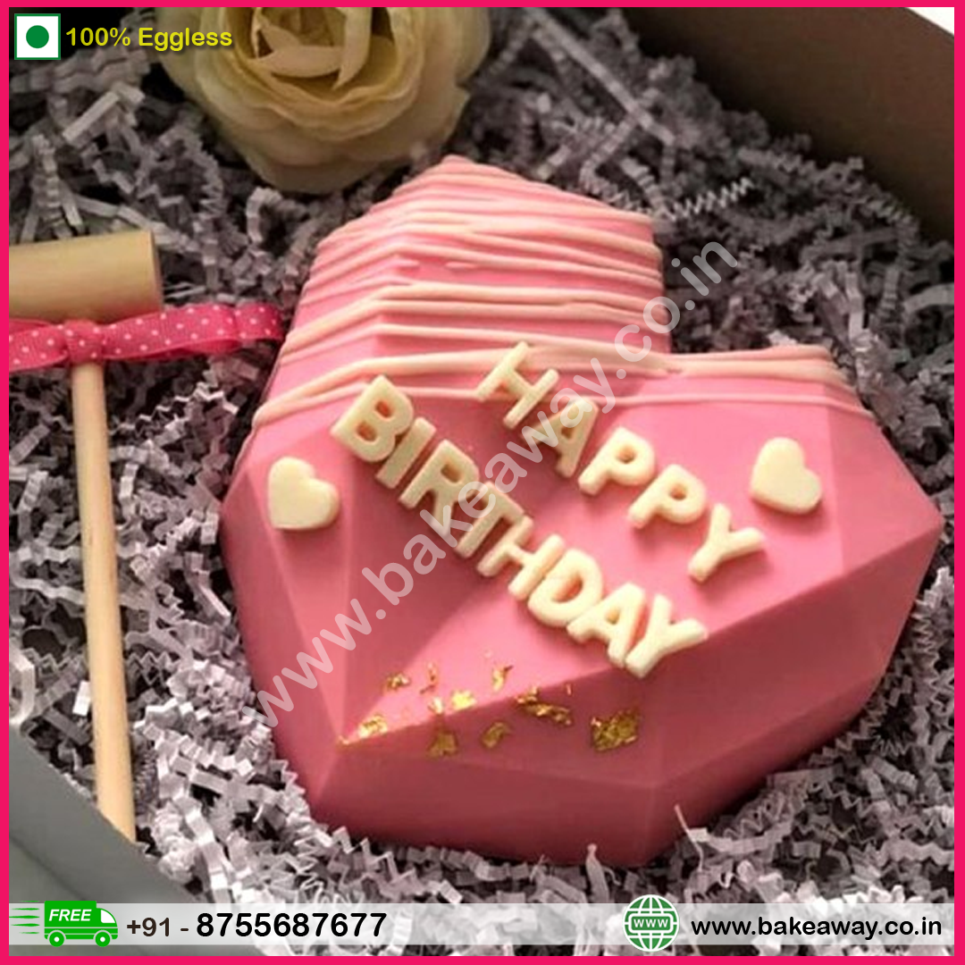 Pinata Pink Birthday Cake