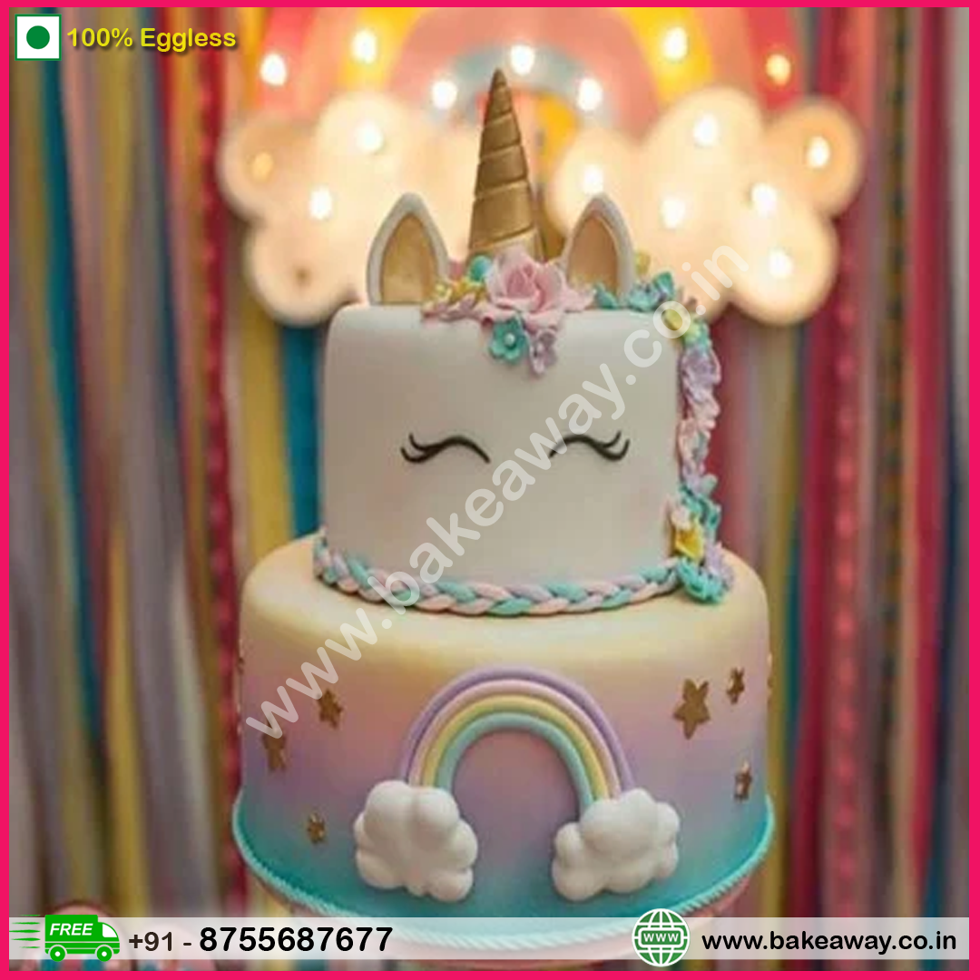 Magical Unicorn Caramel Cake