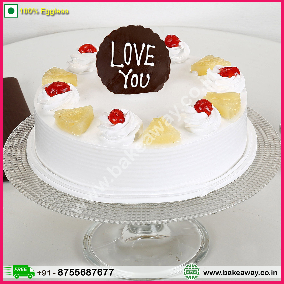 Love Valentine Pineapple Cake