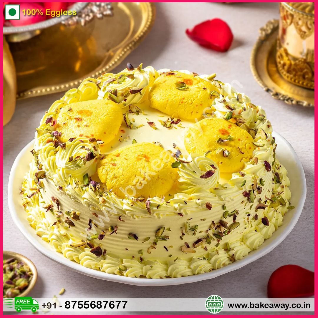 Butterscotch Rasmalai Cake