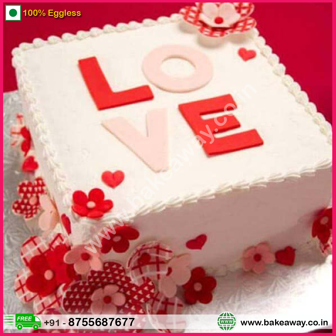 Love In A Gift Box Cake