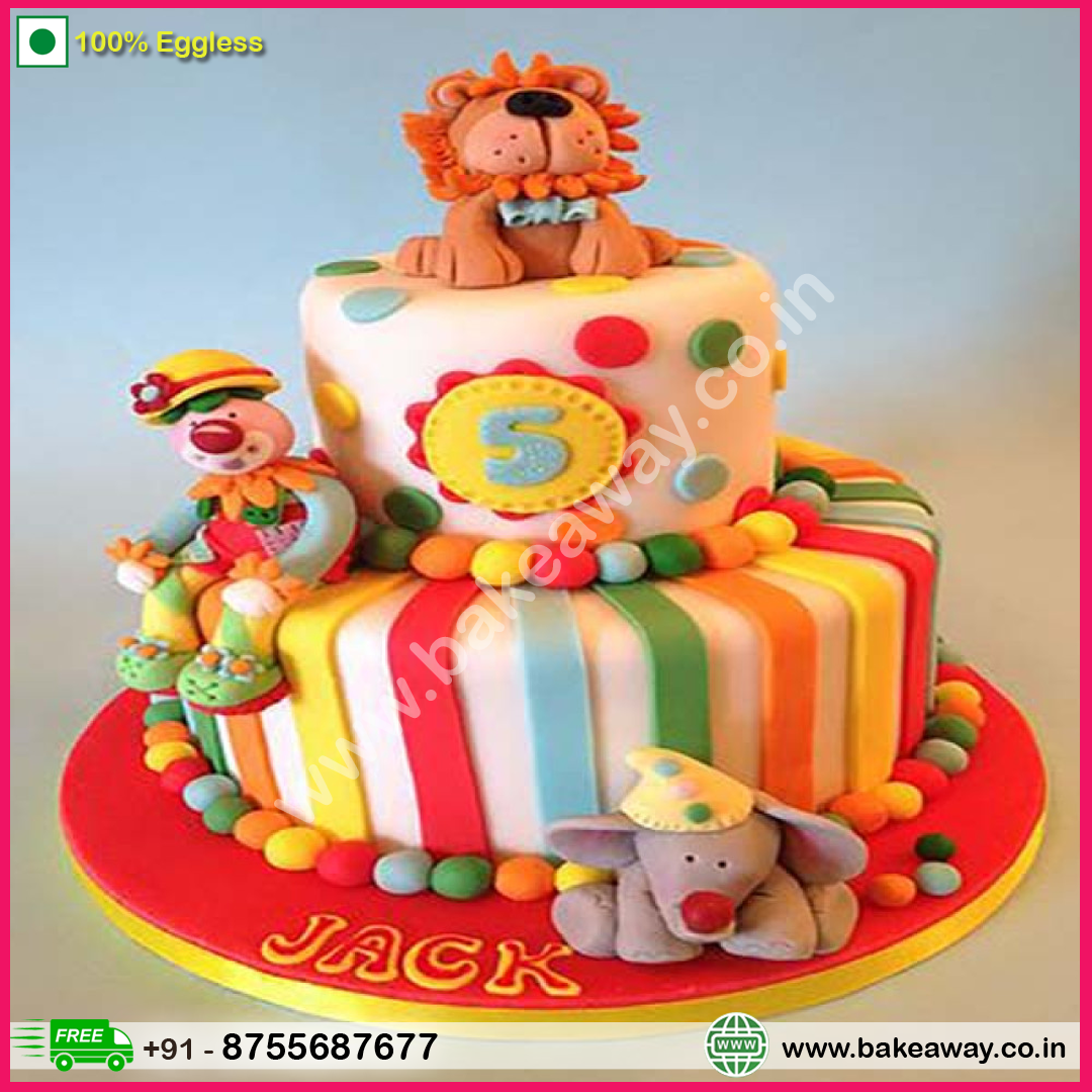 Kids Carnival 2 Tier Cake