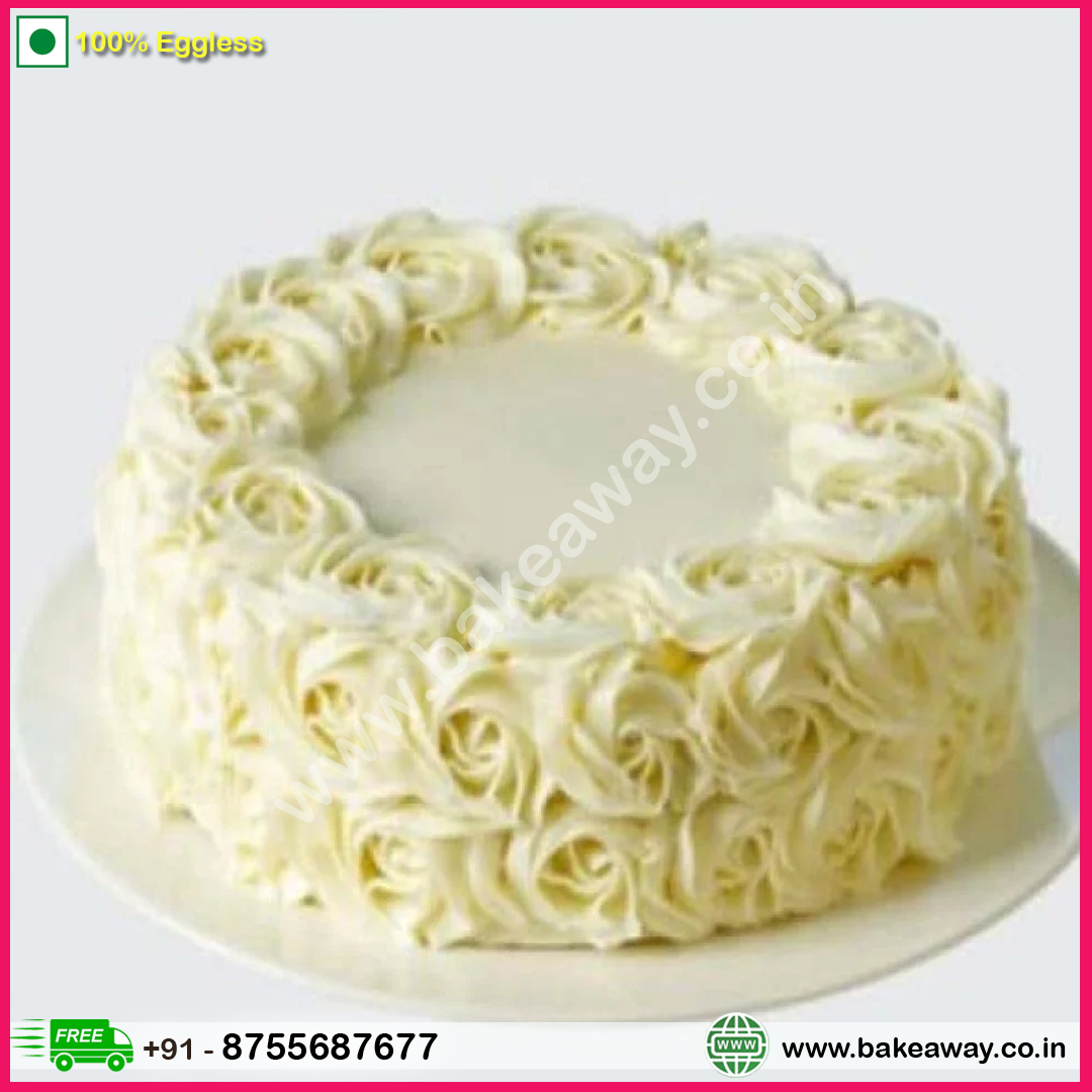 White Rose Cake