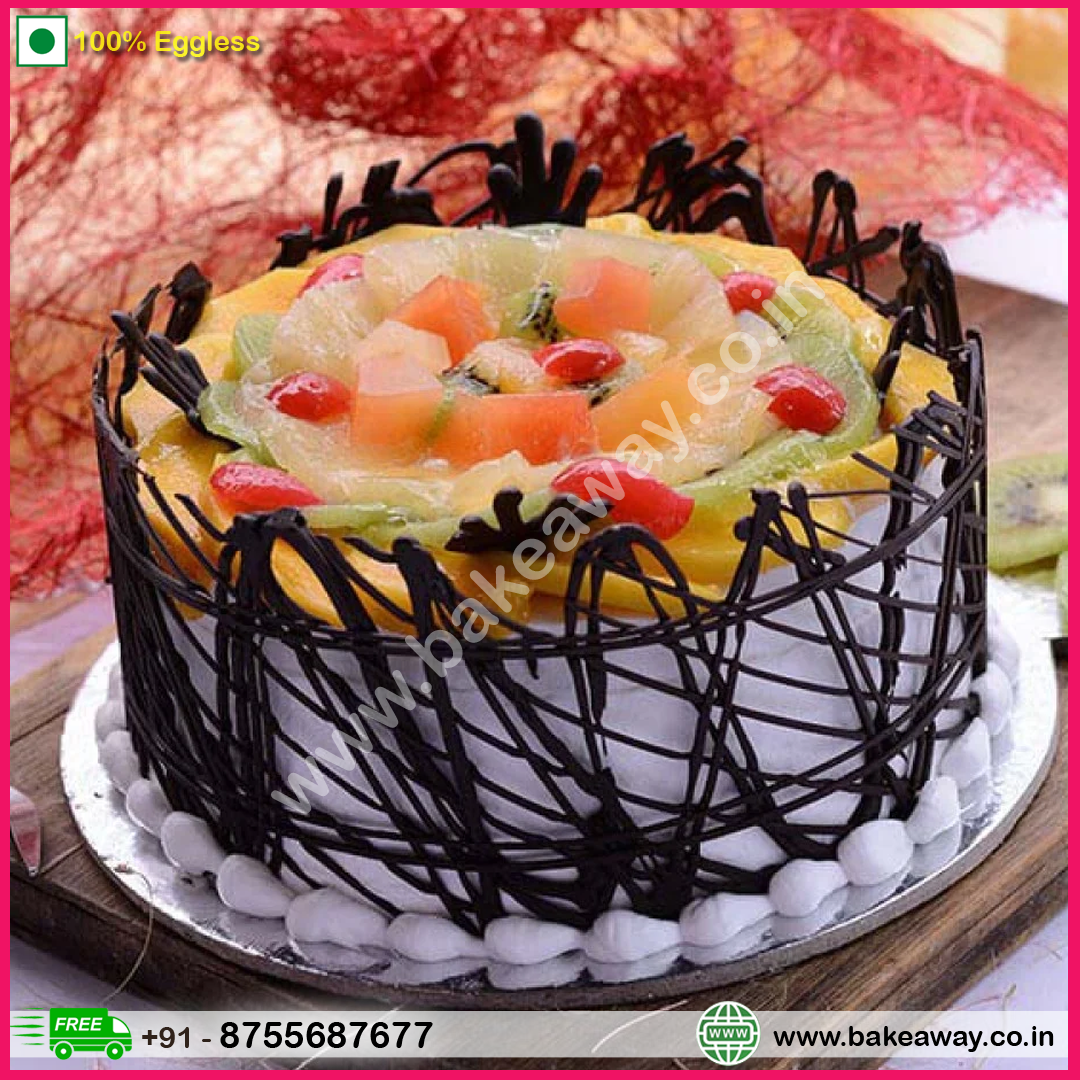 Mix Fresh Fruits Cake