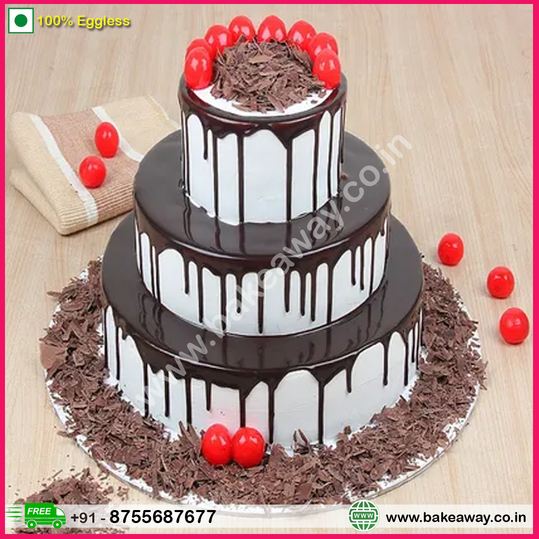 3 Tier Black Forest Cake