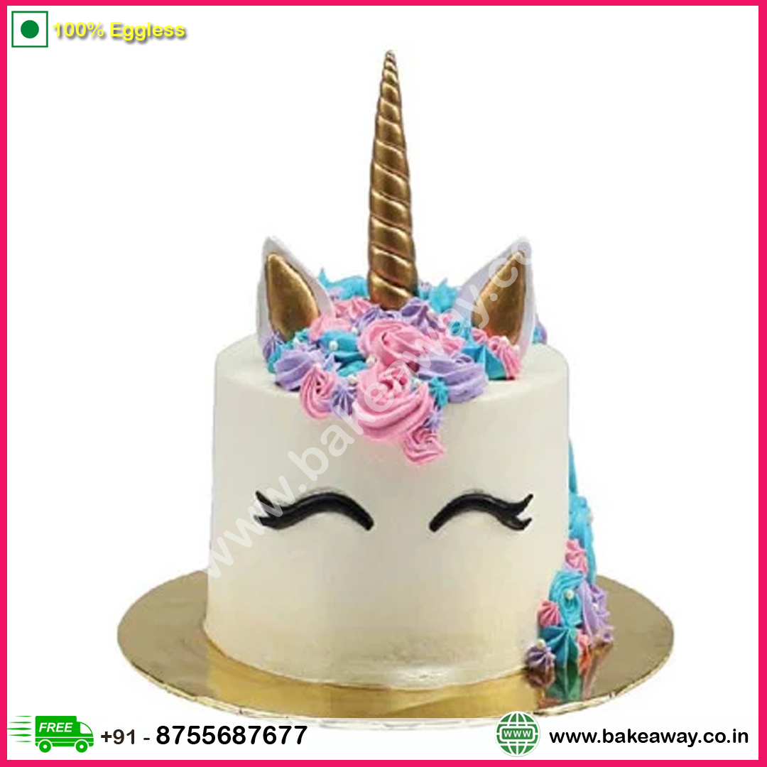 Unicorn Love Vanilla Cake