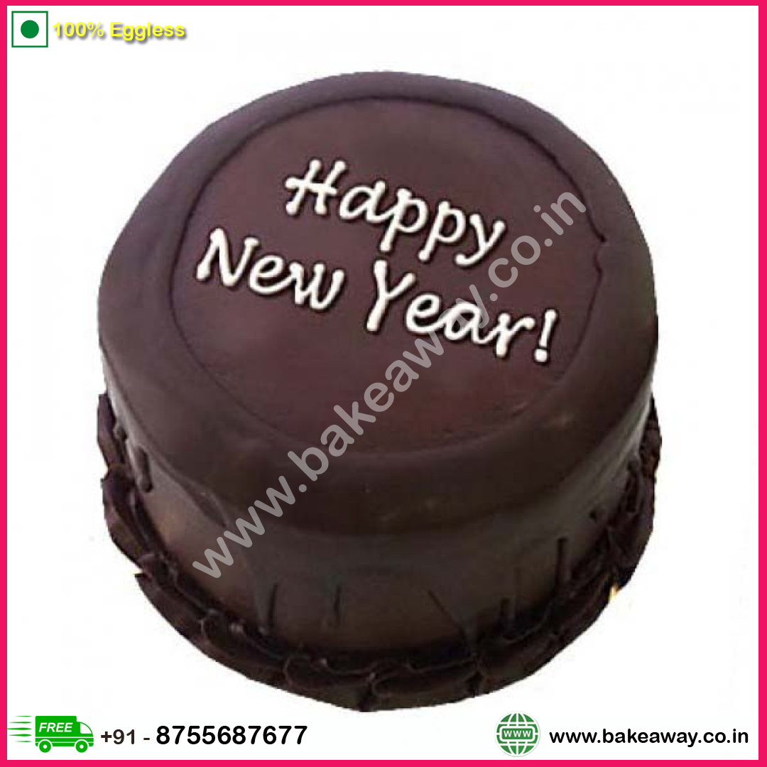 Happy New Year Chocolate Cake