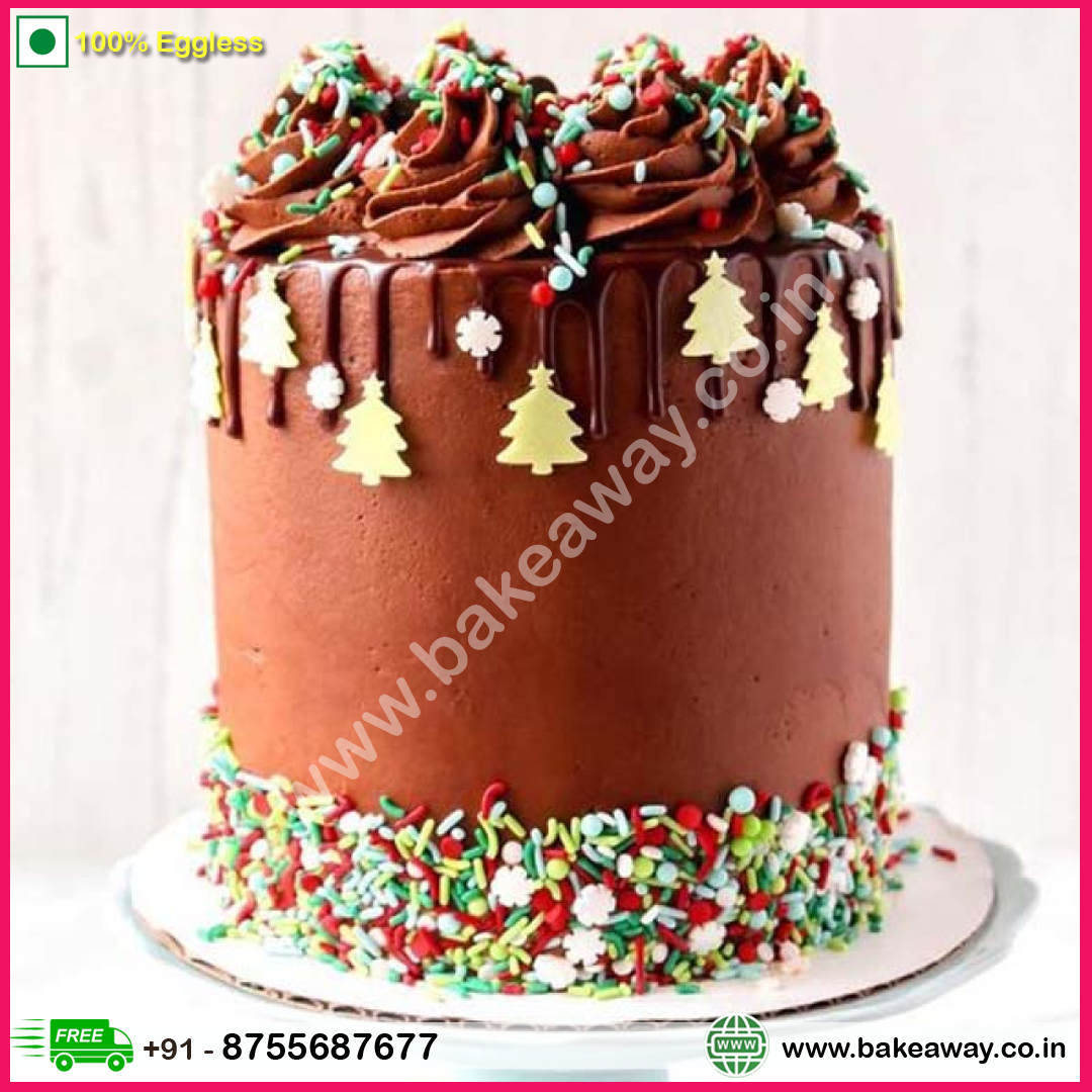 Santa Choco Celebration Cake