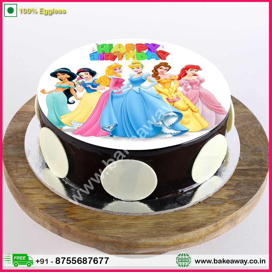 Disney Princess Chocolate Cream Cake