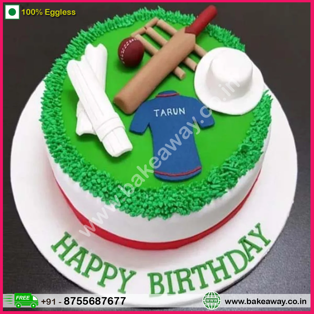 Fondant Cricket Cake