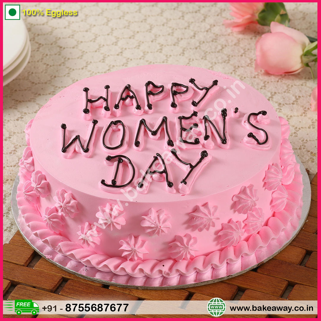 Happy Women's Day Chocolate Cake