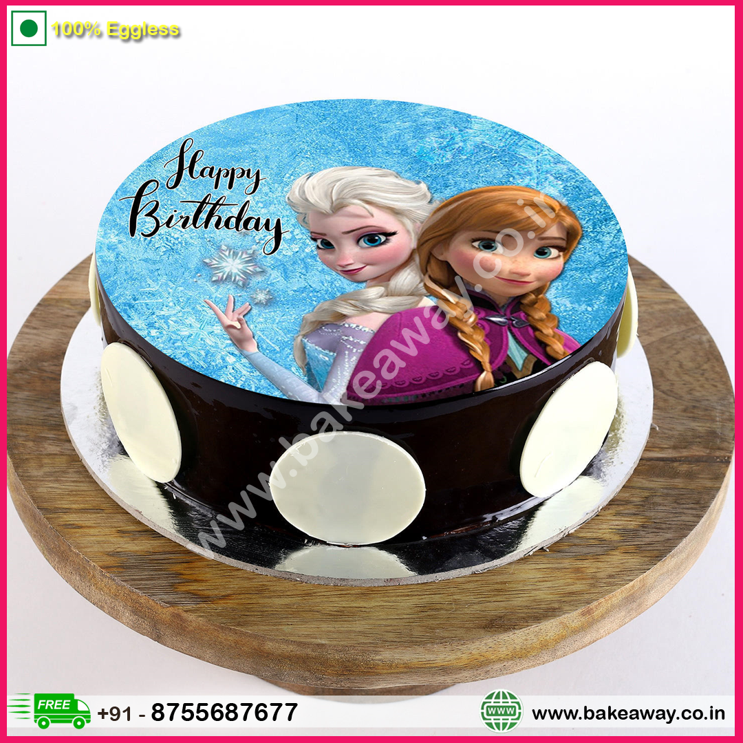 Frozen Chocolate Photo Cake