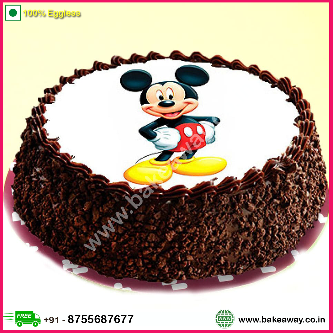 Mickey Mouse Black Forest Cake