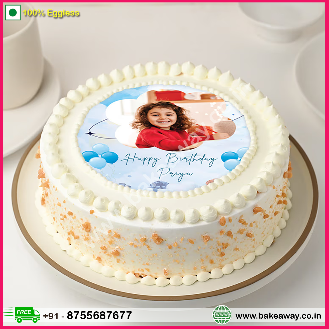 Butterscotch Kids Photo Cake