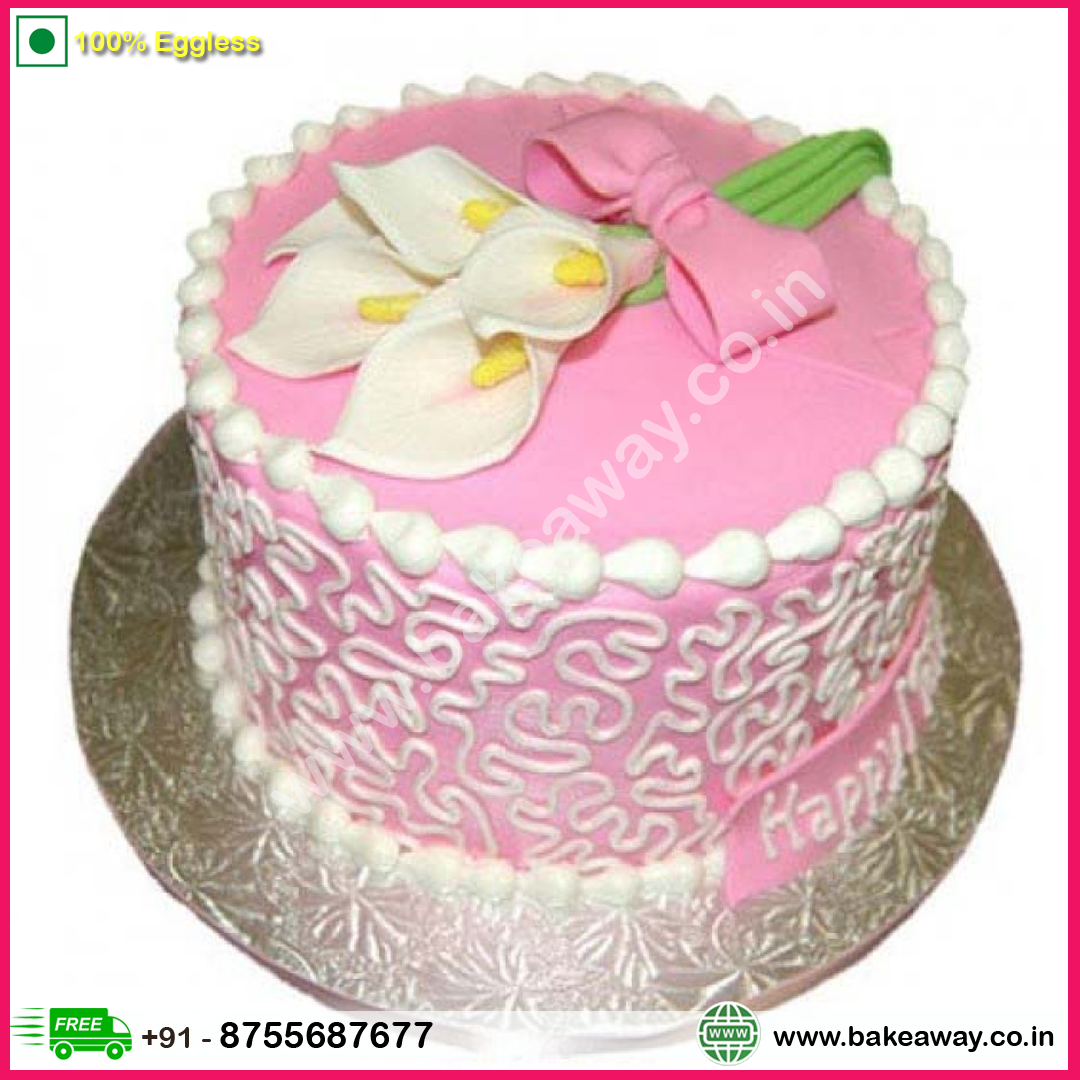 Pink Lily Cake