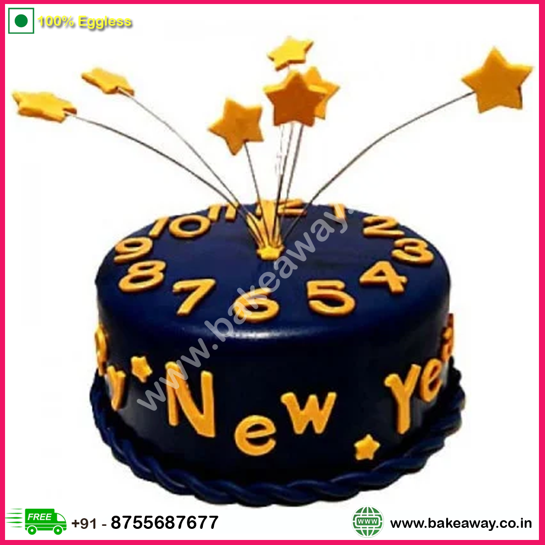 Starry New Year Cake