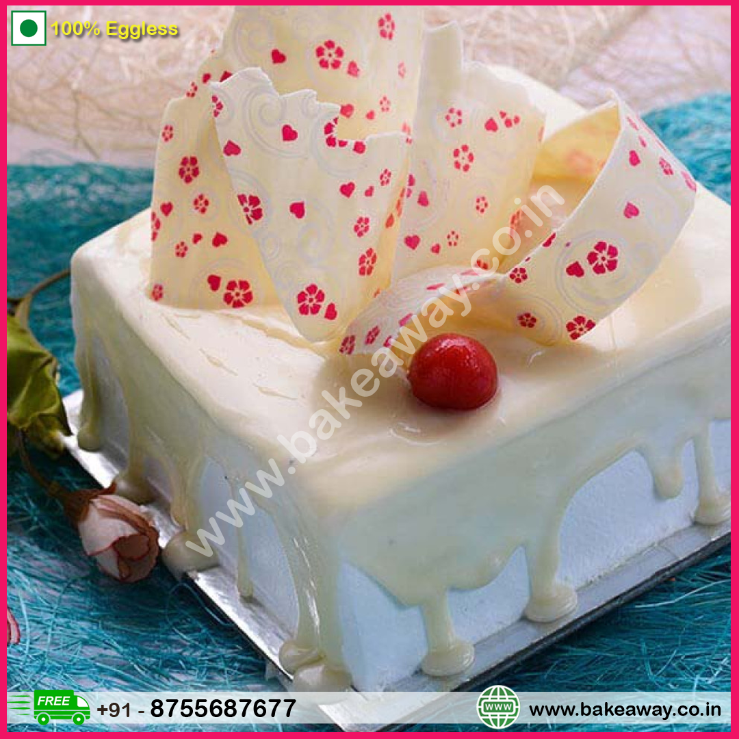 Spongy White Forest Cake