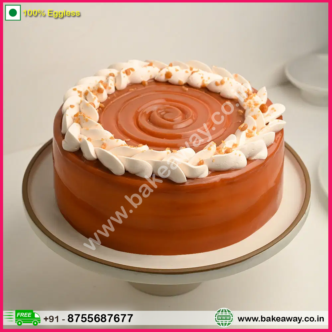 Designer Butterscotch Glaze Cake