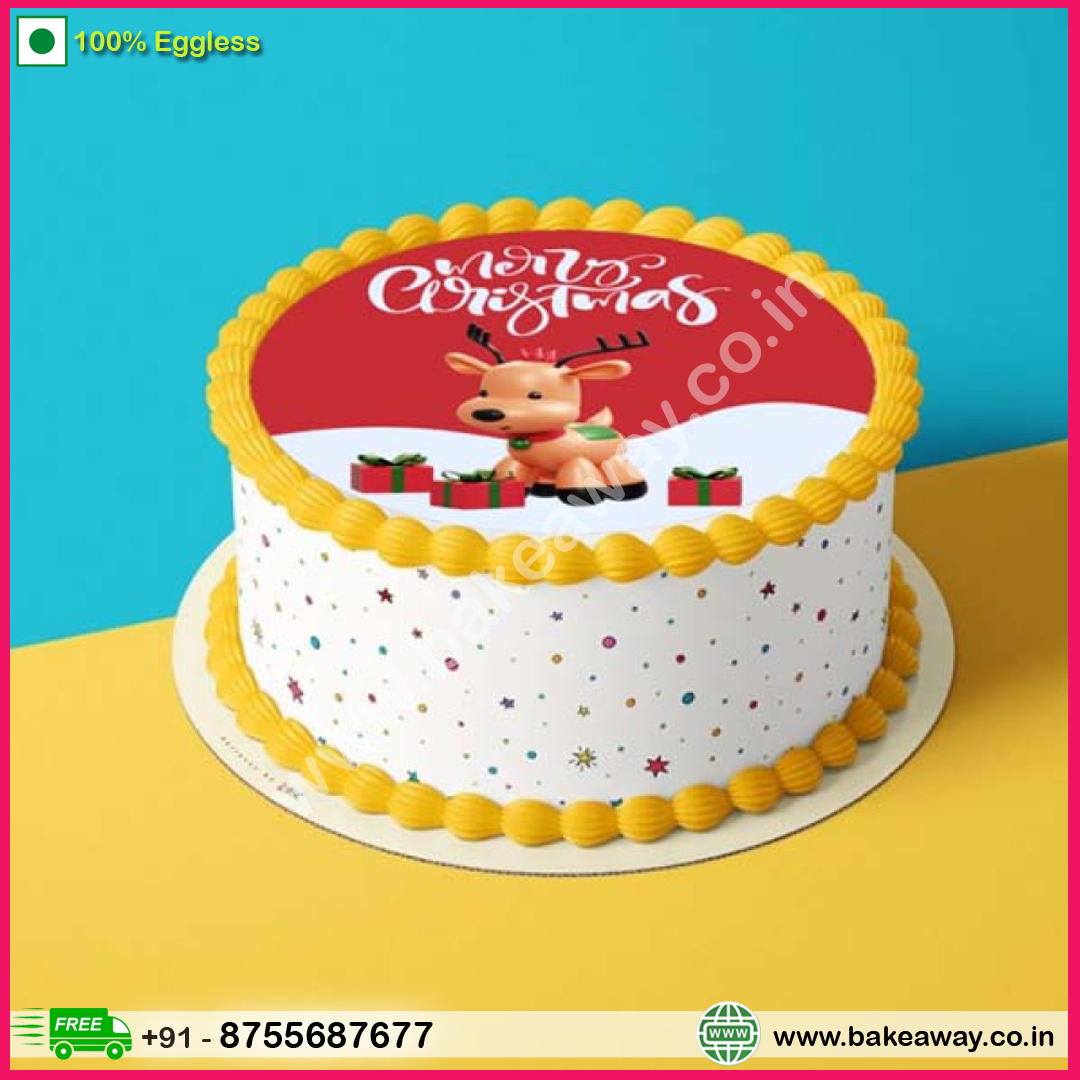 Christmas Printed Photo Cake