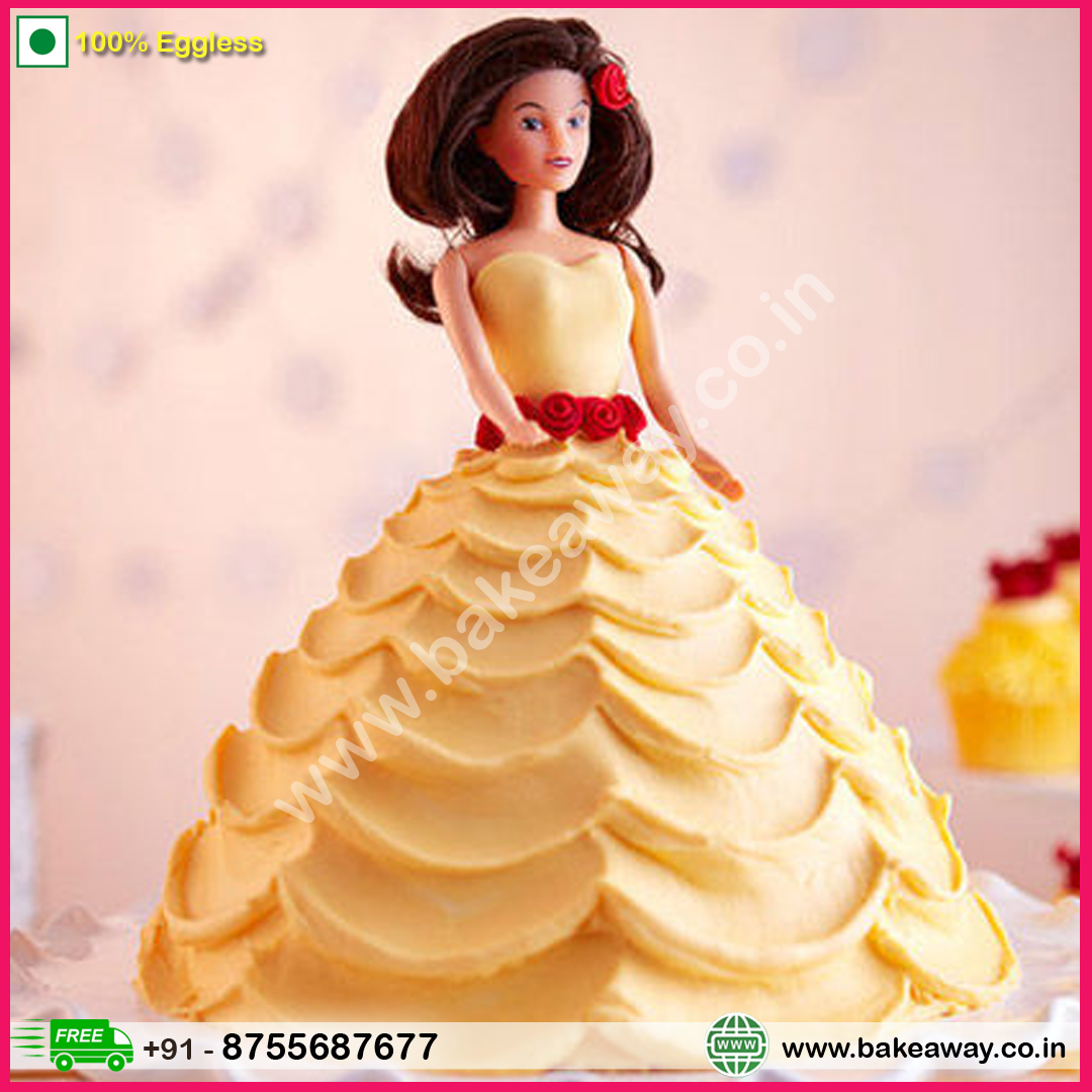 Lovely Barbie Vanilla Cake