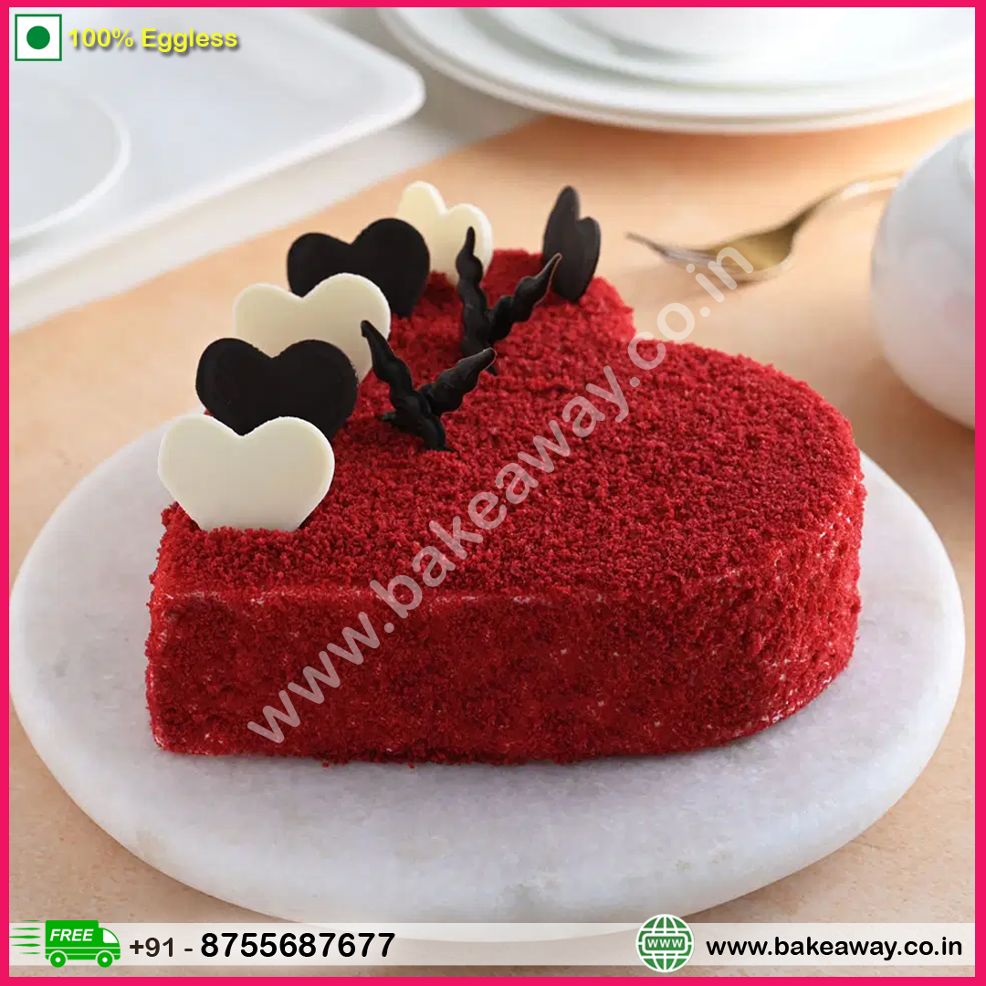 Heart Shape Red Velvet Cake