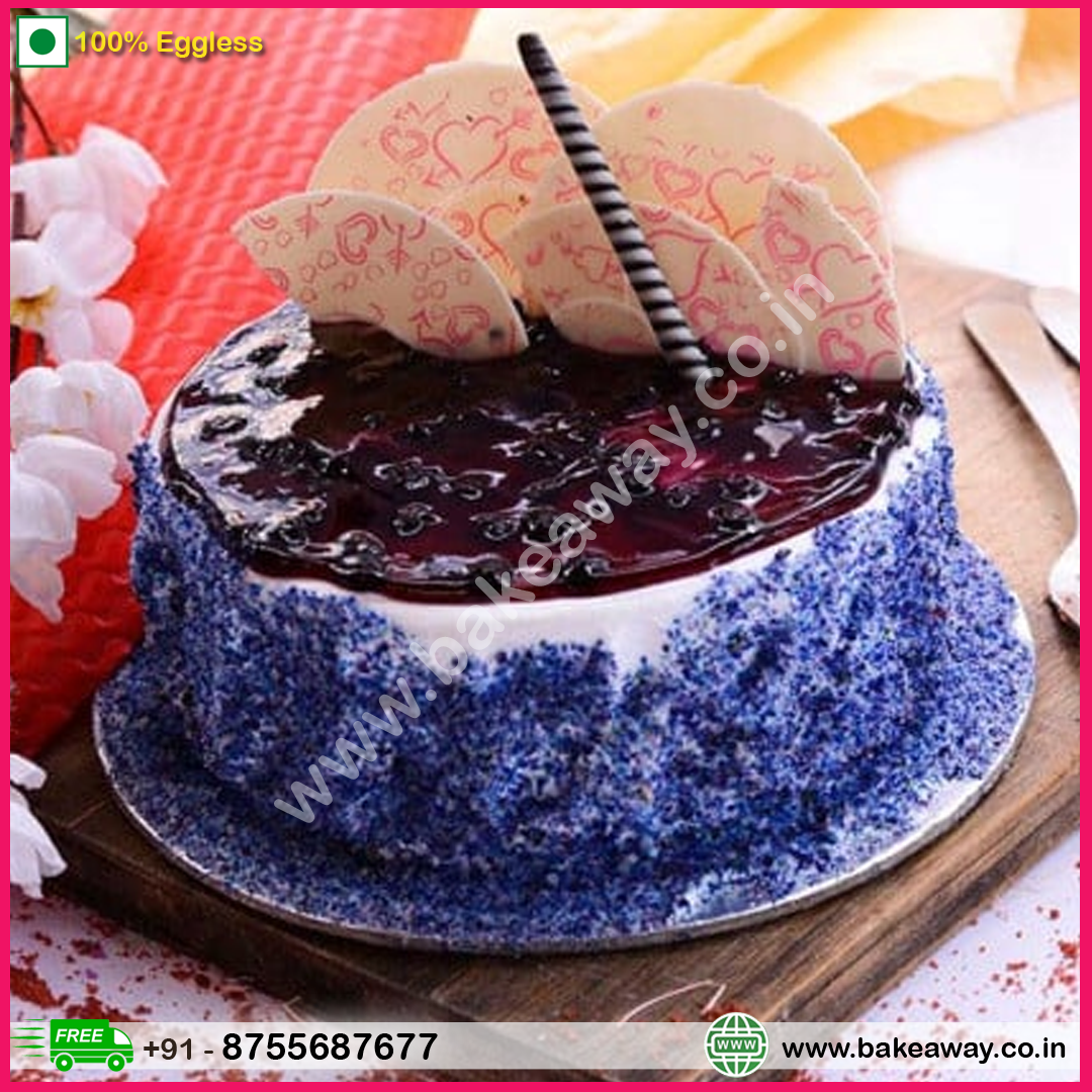 Blueberry Choco Cake