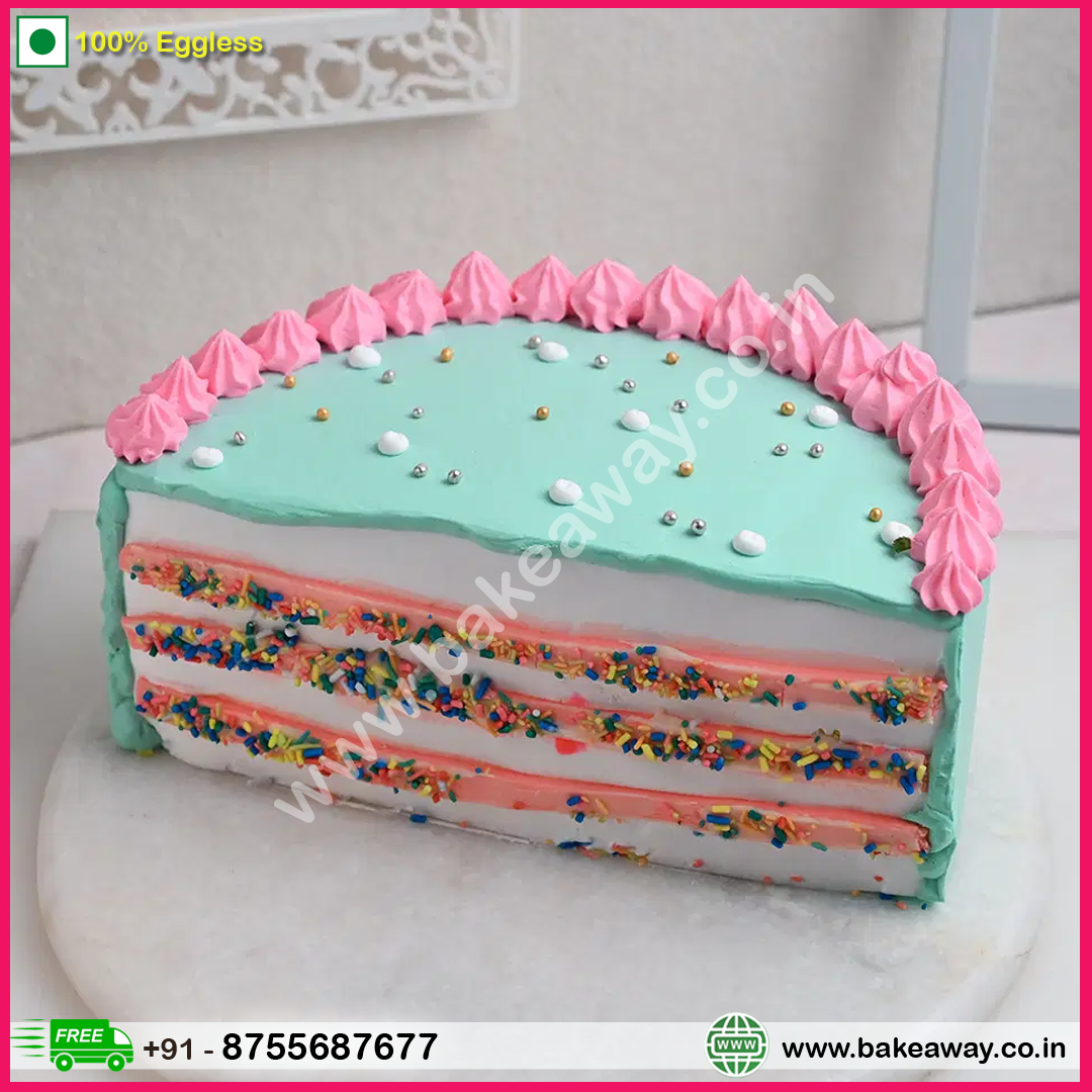 Colorful Pineapple Half Cake