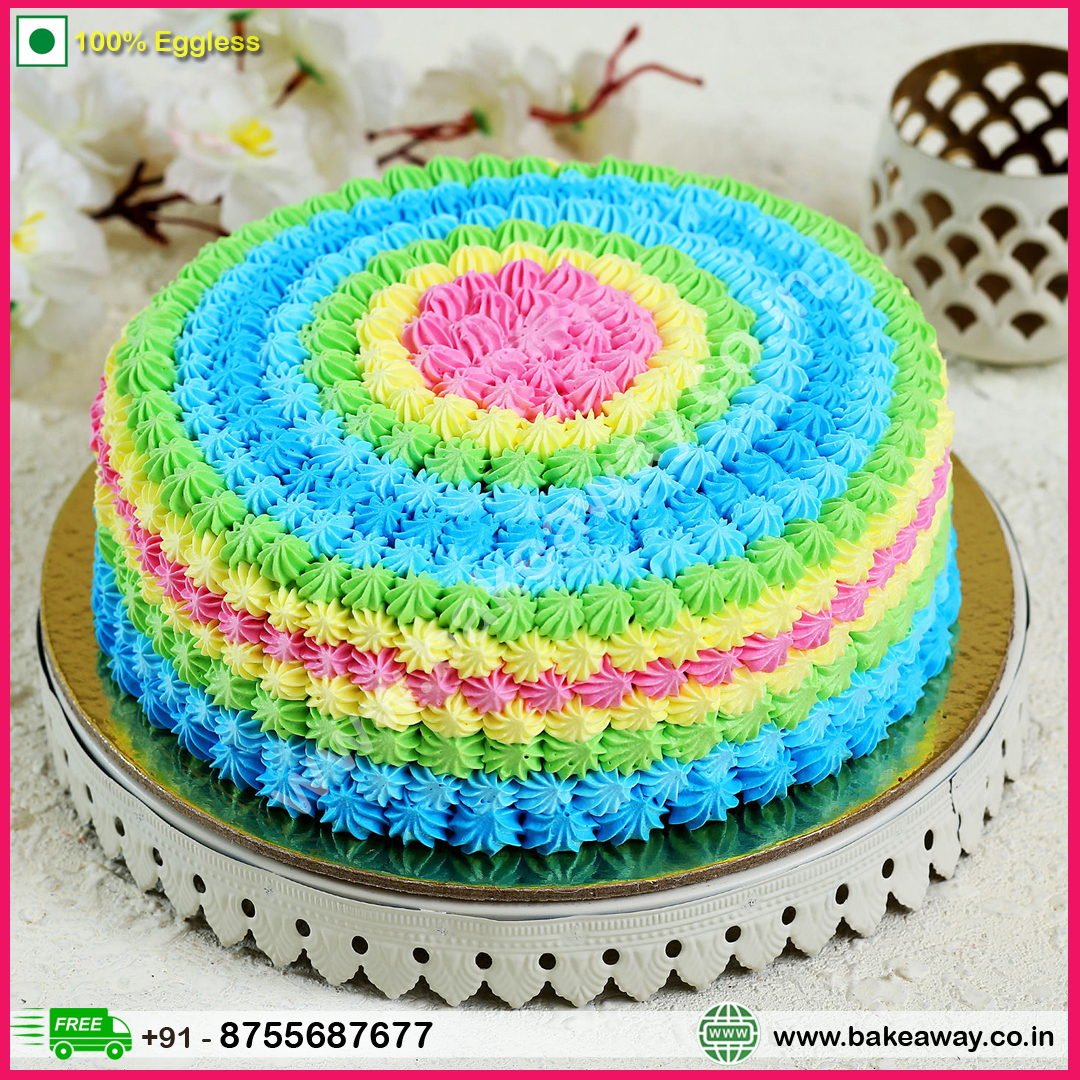 Colorful Pineapple Cake