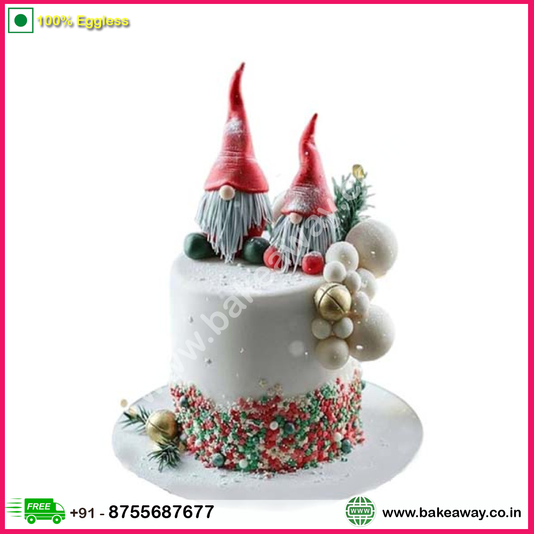 Snowy Santa Cake